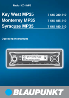 Blaupunkt Monterrey-MP-35 - Owners Manual